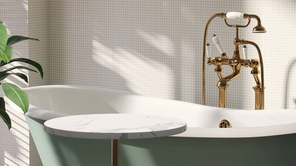 Mosaik-Badezimmer-Wanne